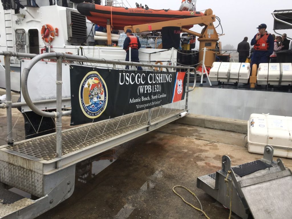 USCGC Cushing ready to make way.