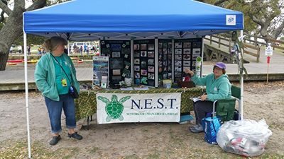 Carol and Mary Ann at the NEST education booth