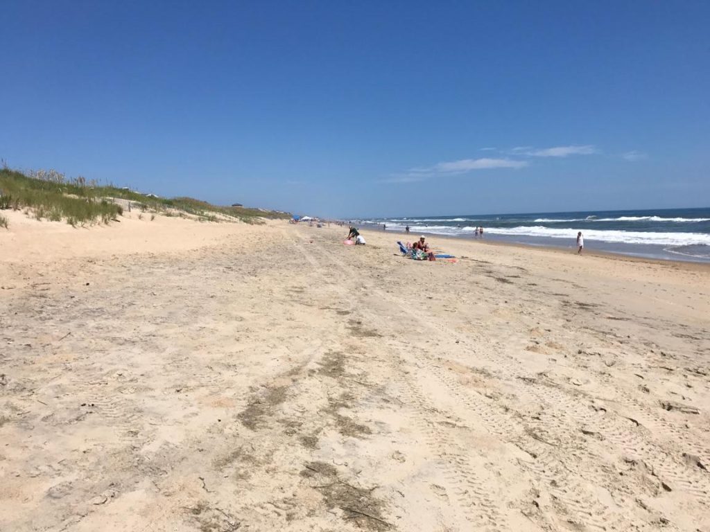 Unfortunately there is not a before and after picture, but this aftermath pictures shows the beach erosion.