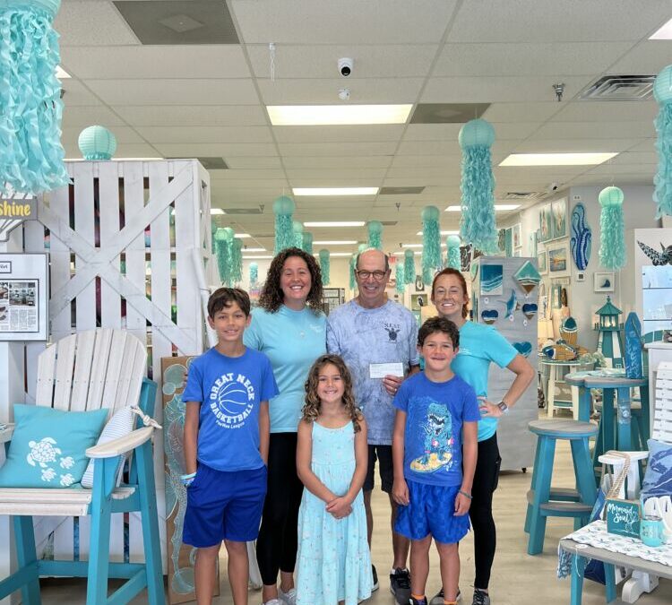 Sunshine & Sweat Pea’s Coastal Decor Makes Annual Memorial Donation to N.E.S.T.